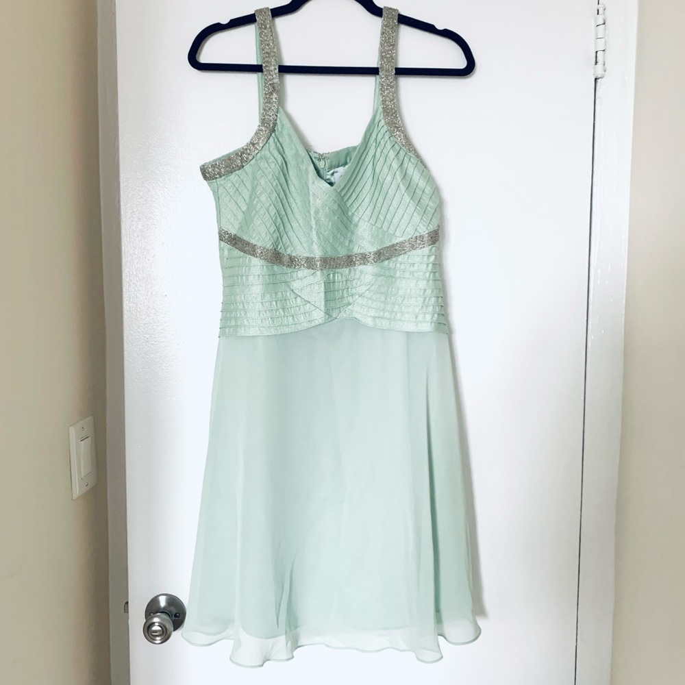 NWT Calvin Klein Mint Beaded Dress